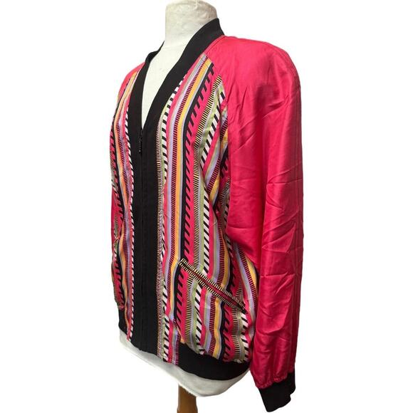 Vintage 80s Silk Jacket Windbreaker - Picture 2 of 5